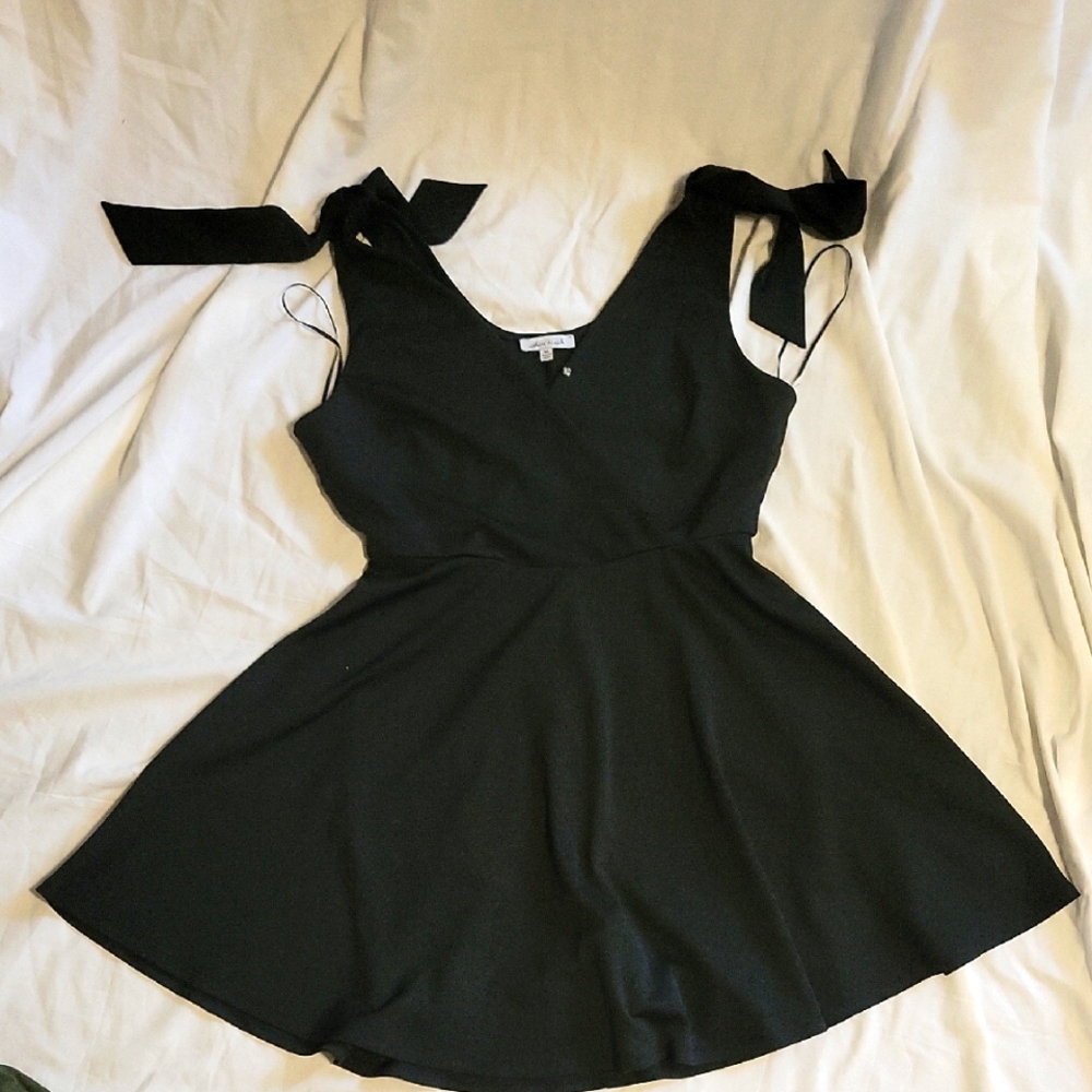 White Birch Black Wrap Dress